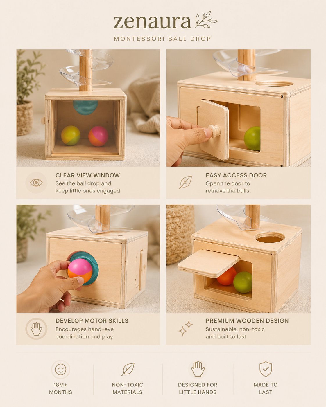 Montessori ball drop